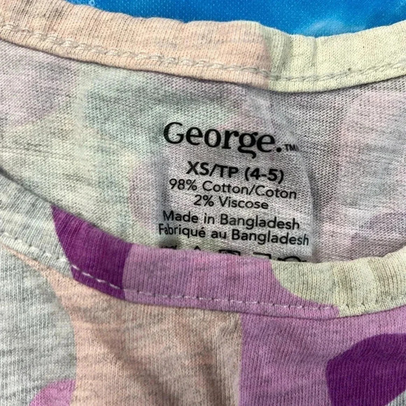 🐣4 for $20🥚 George - Toddler Purple Camo Sun Dress - Size 4-5 - Picture 2 of 2